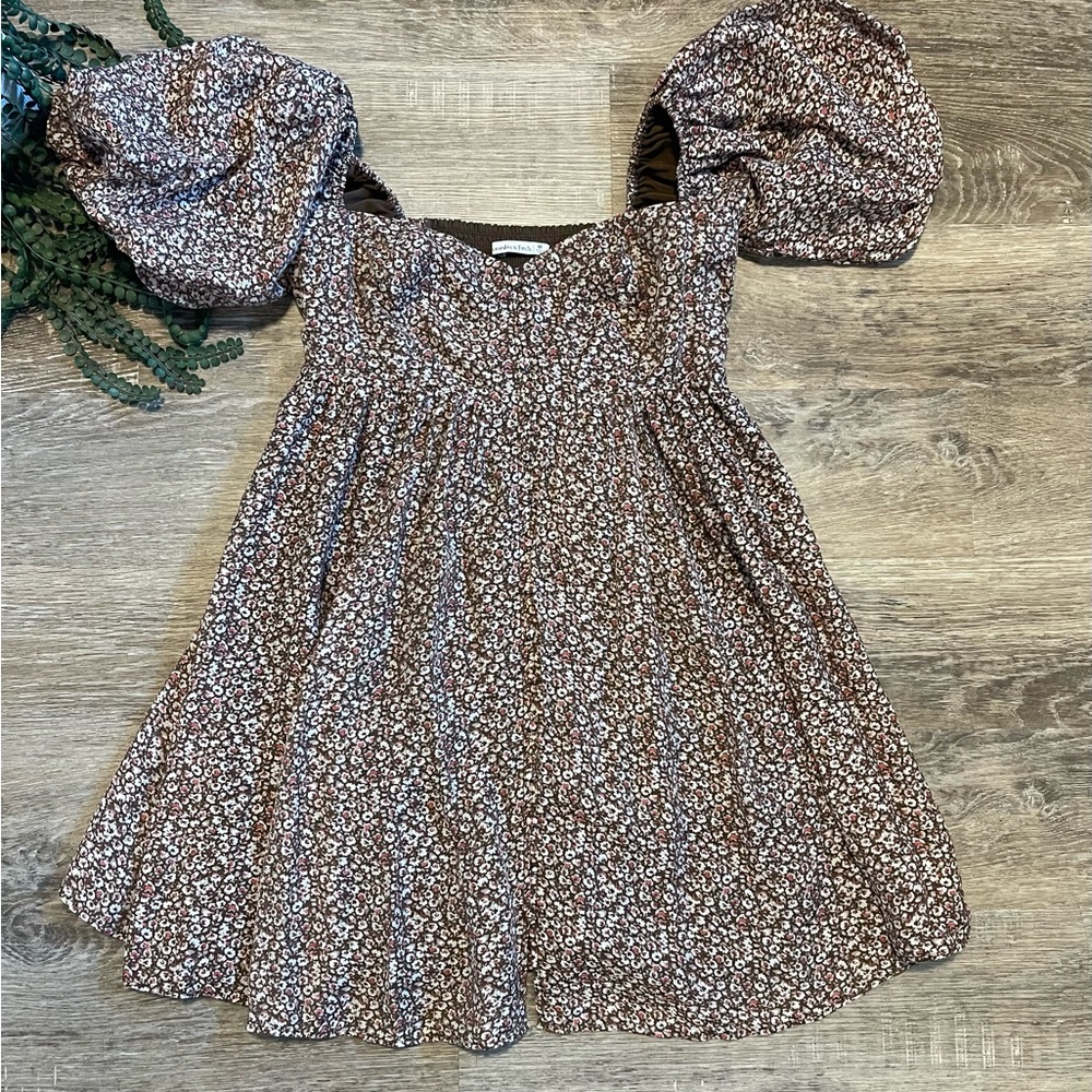 Floral Puff Sleeve Dress